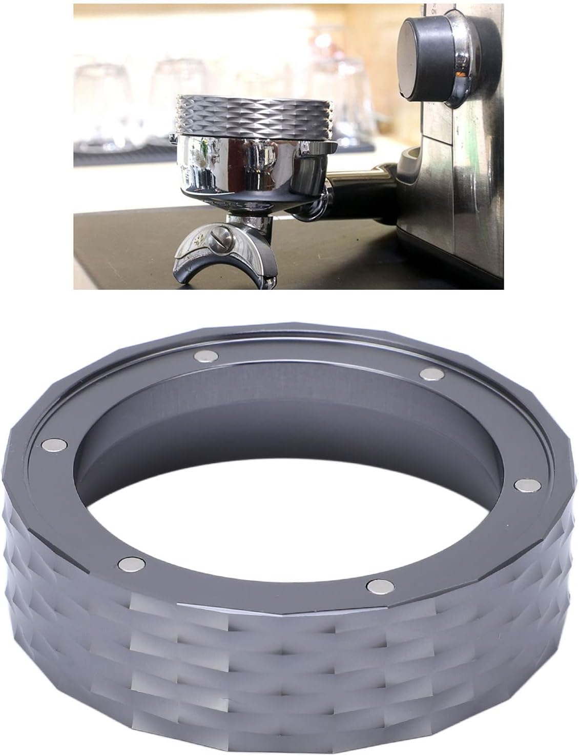 Magnetic Espresso Dosing Funnel Coffee Dosing Ring