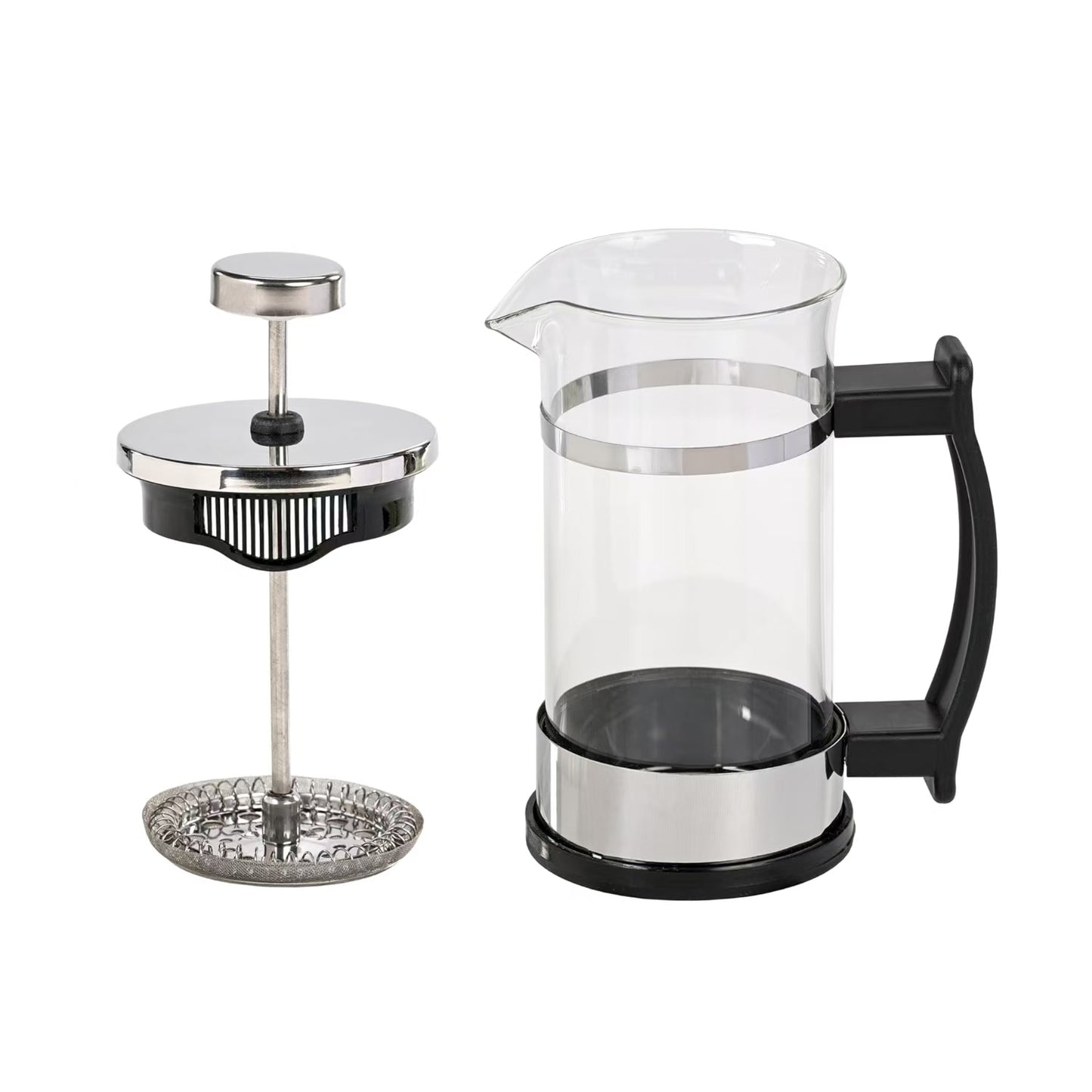 French Press, Borosilicate Glass Coffee Press , Heat Resistant Durable